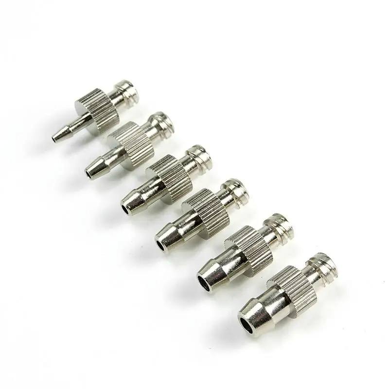 Dispensing Glue Subpackaging Syringe Barrel Luer Lock Adapter Fitting Tracheal Connector Metal Material Parts