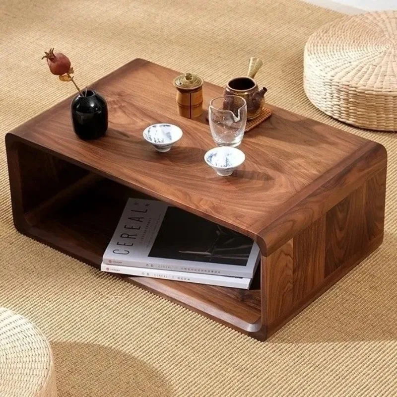 coffee table without auxiliary materials, fully equipped tea table Japanese style, Zen tea table, simple low table for home use