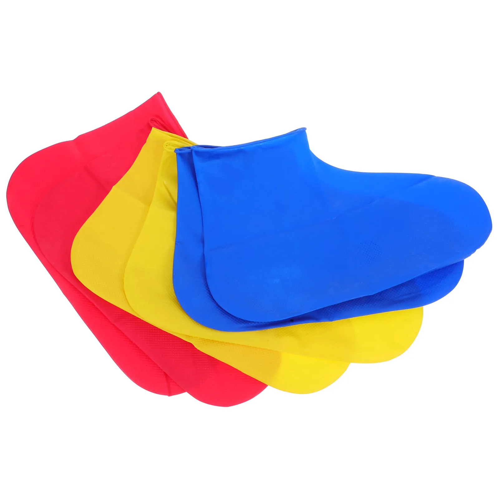 

3 Pair Disposable Latex Shoe Covers Waterproof Reusable Anti Slip Outdoor Rain Protection Travel Booties Shoes Cover Silicone