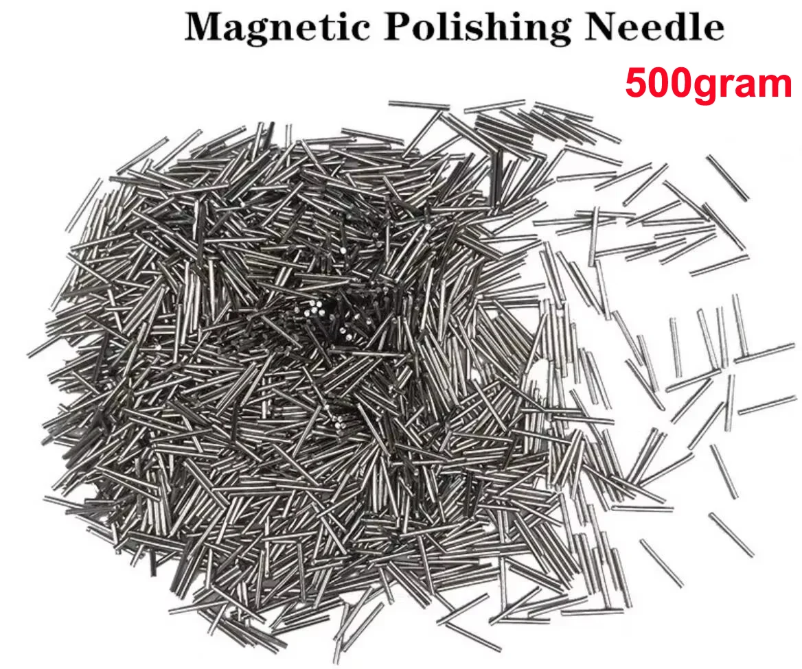 

500G 304 Stainless Steel Polishing Pins Media Magnetic Tumbler Polisher Jewelry Tools Rotary Finishing Steel Polishing Needles