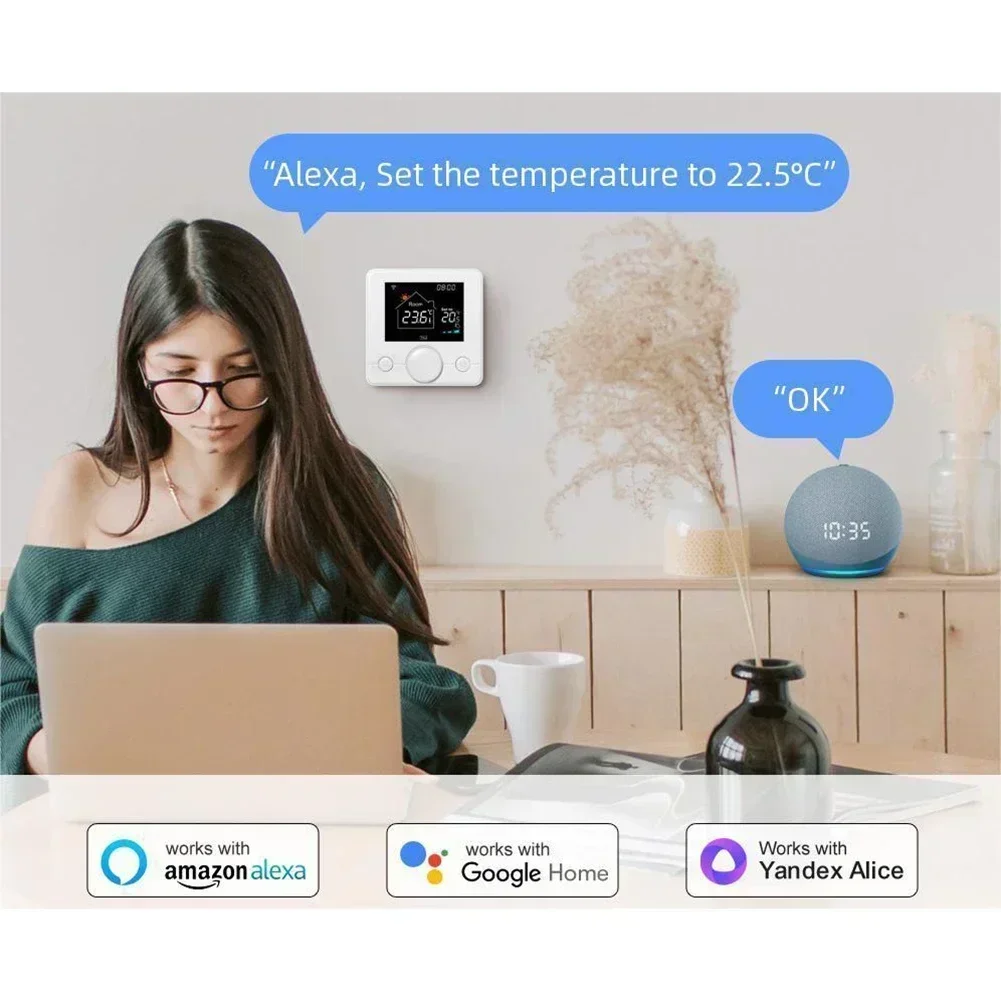 

WiFi Thermostat Temperature Control For Wall-hung Boiler Temperature Plumbing Gas Boiler Wireless Thermostat