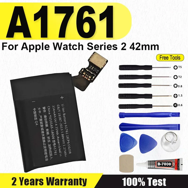 

Battery New A1761 For Apple Watch Series 2 42mm A1761 A1758 A1769 334mAh Series2 42mm + Free Tools