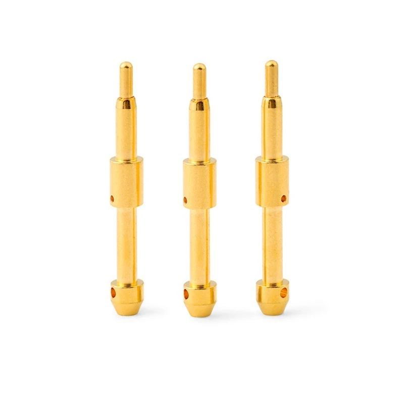 POGOPIN スプリングシンブルコネクタ、スレッド高電流金メッキ充電プローブ医療機器コンタクトピン卸売