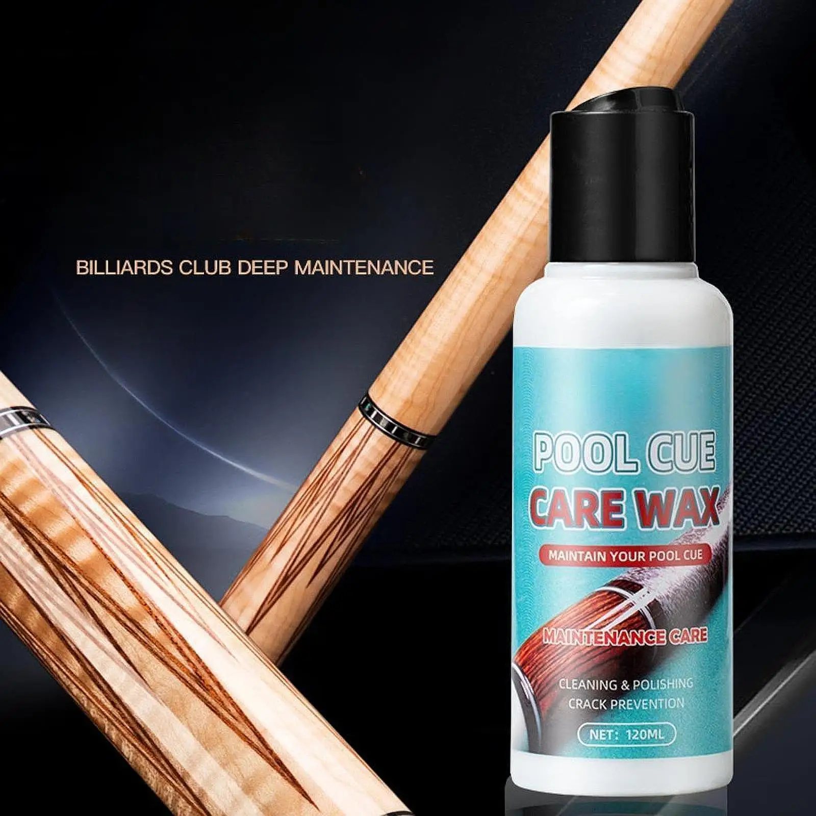 

Pool Cue Polishing Oil Cue Care Kit for Wood Cue Protection Deeply Nourishes