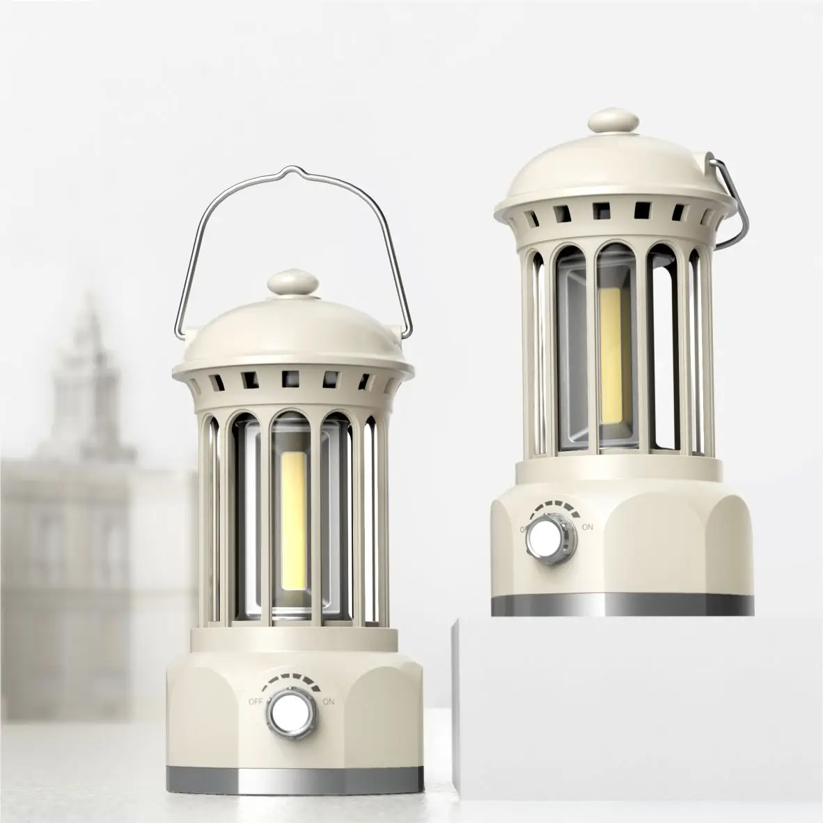 

Rechargeable Camping Lantern Retro LED Camping Light Vintage Outdoor Portable Tent Camping Lantern Light