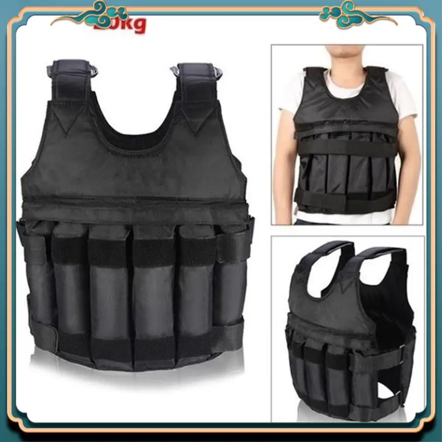 

Latest Loading Weighted Vest 20Kg Adjustable Weight Boxing Training Waistcoat Workout Fitness Equipment Waistcoat Sand Clothing