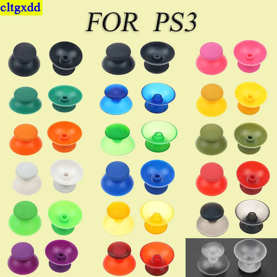 2PCS/LOT is applicable to PS3 thumb stick 3D simulation cap game handle mushroom cover FOR PS3 replacement accessory mushroom he