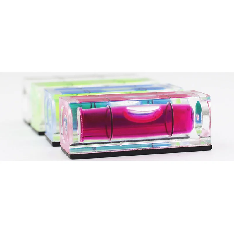 QASE Mini Magnetic Square Spirit Level Bubble Nivel Bubl Leveling Tool 10*10*29 mm Green Red Blue White Available 10pcs/Lot