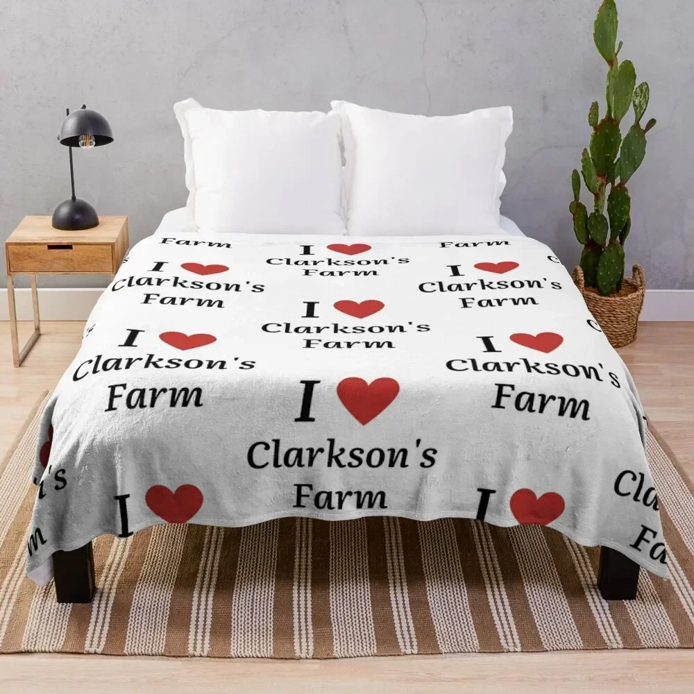 I Love Clarkson_s Farm Throw Blanket for babies Picnic Quilt Blankets