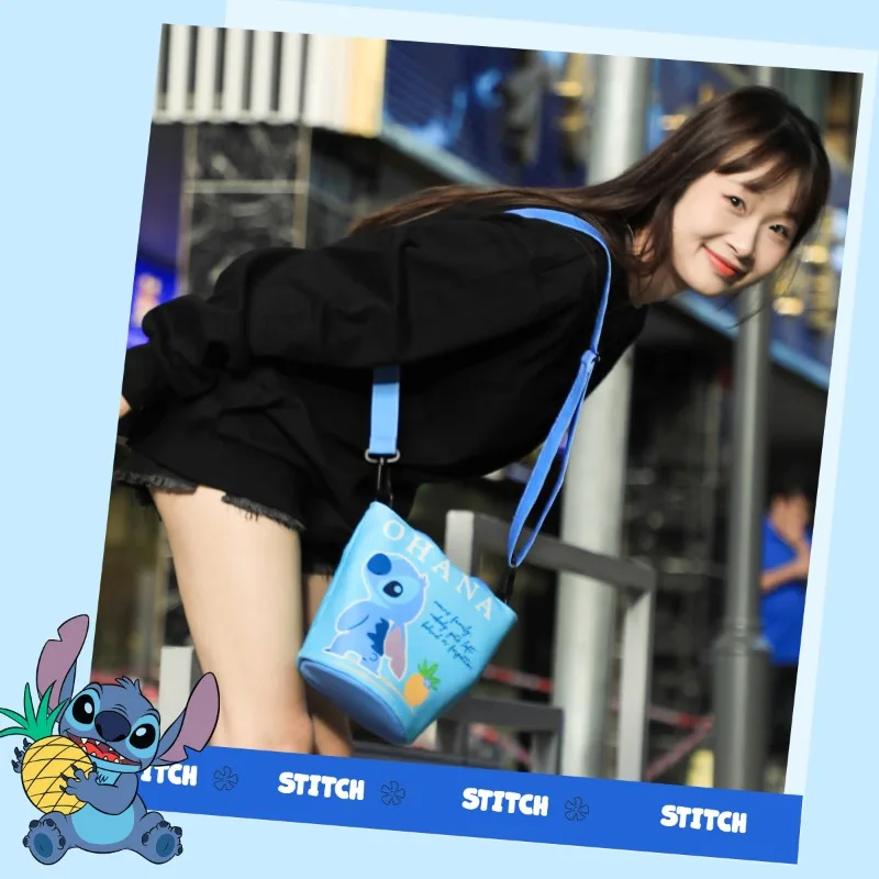 حقيبة كتف مفردة من سلسلة كاواي ديزني ستيتش، حقيبة مدمجة كرتونية دوبامين هدية عيد الميلاد