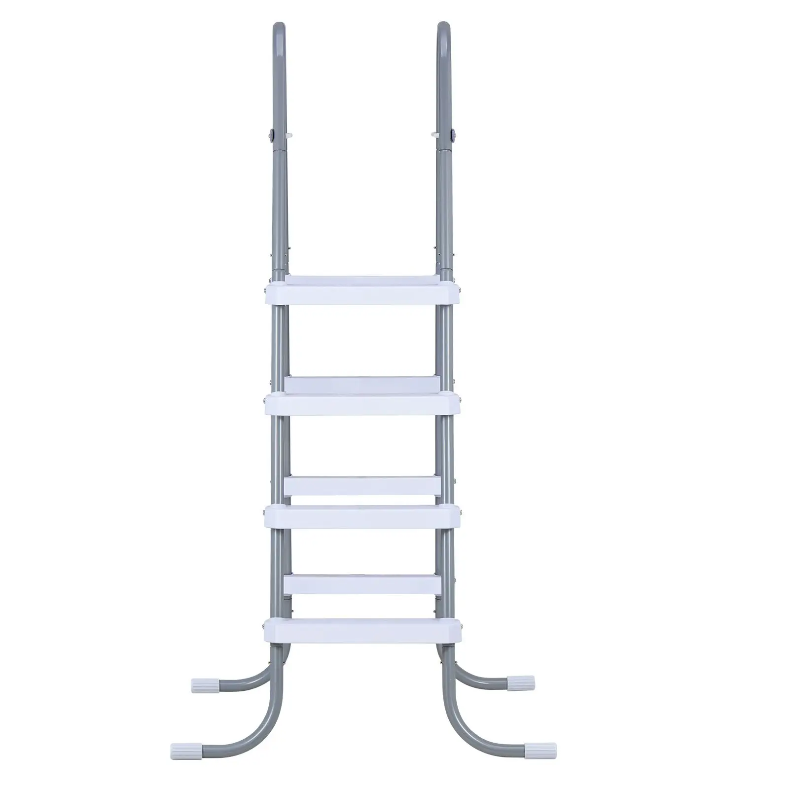 Above Ground Pool Ladder, 4-Step Steel A-Frame Swimming Pool Stairs for 48 in High Wall, 300 lbs Capacity Entry/Exit Steps with