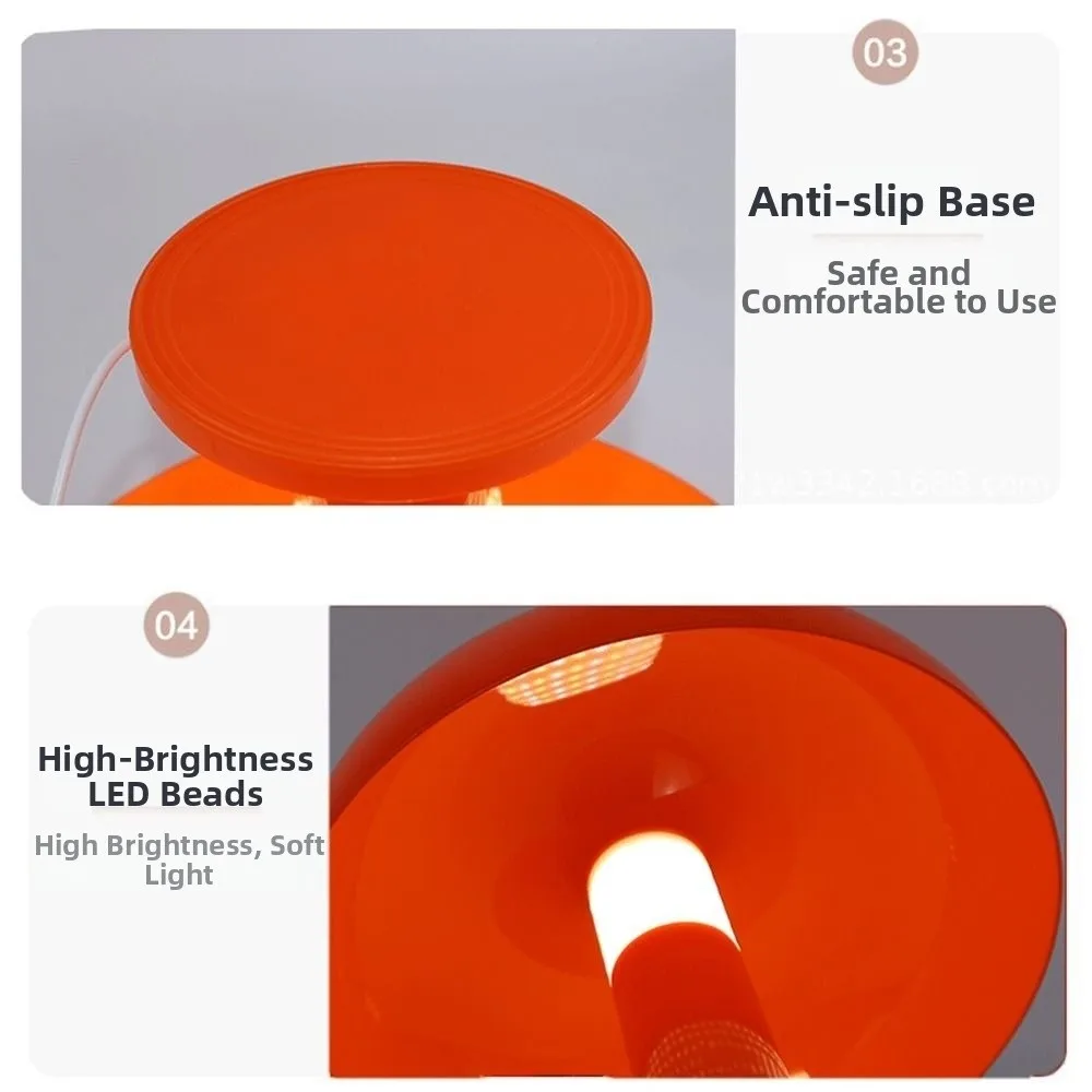 Modern Minimalist LED Mushroom Table Lamp USB Plug LED Lighting Bedside Lamp Dimmable Decorative Night Light Living Room