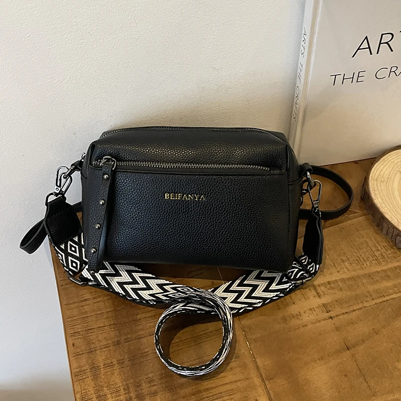 

New Casual All-In-One Women's Crossbody Bag Single Shoulder Bag Independent Three-Layer Mother Bag Work Commute Bag