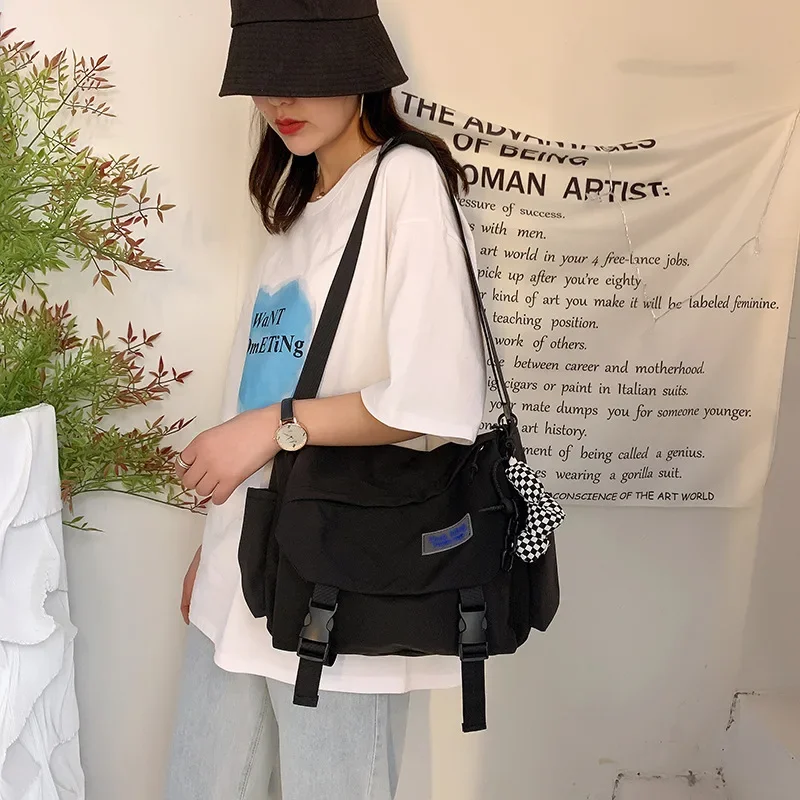 

Модные мужские сумки через плечо для подростков, женская повседневная сумка через плечо, подходит для ежедневного использования во время работы в кампусе, путешествиях