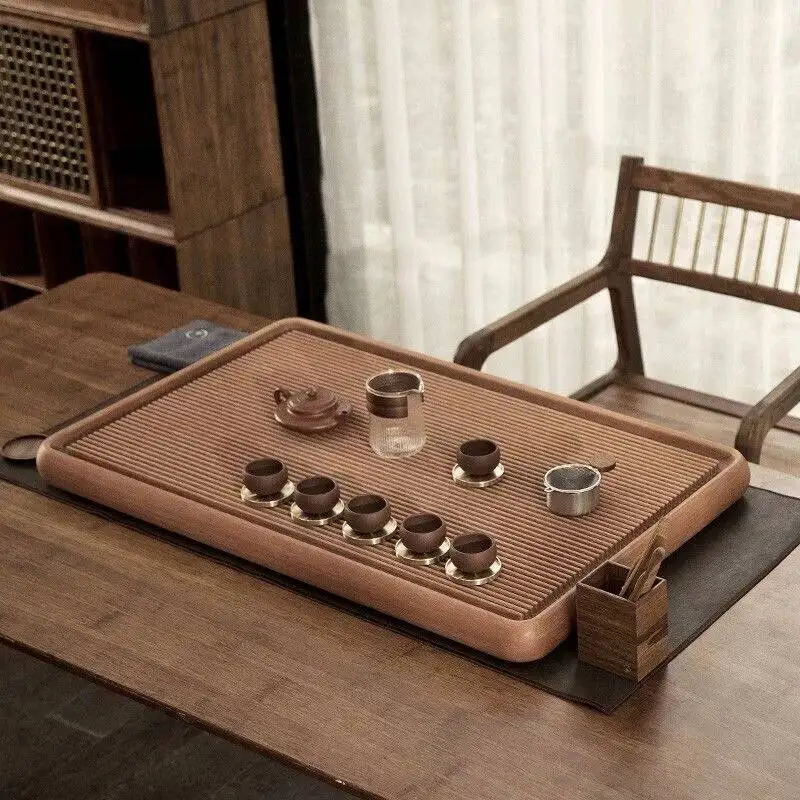 A German Bakelite For Home Use, Plain Tray With 32 Cups, Large Table, Modern Minimalist New Chinese Style Kung Fu Tea Set