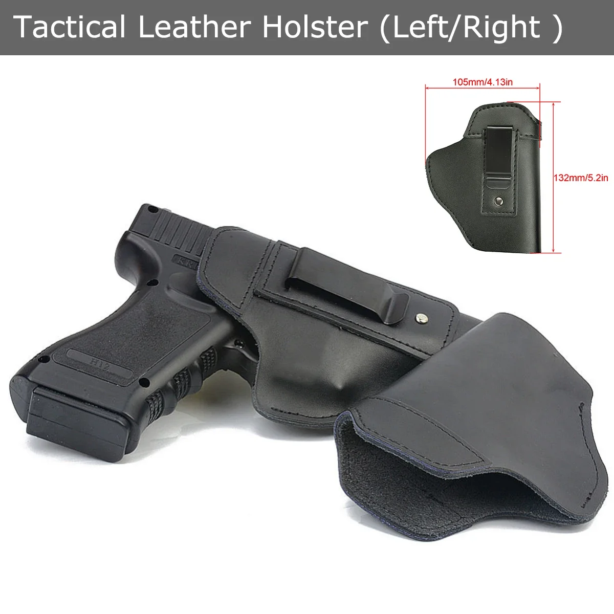 

Tactical Left RIGHT Leather Holster for Concealed Carry Airsoft IWB Gun Holsters for Glock 17 19 43X Sig P365 9mm for Hunting