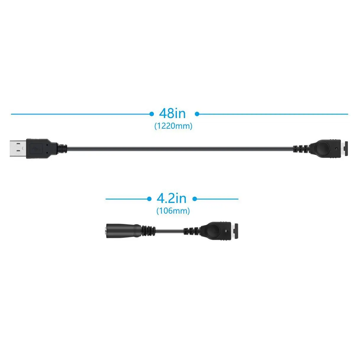 AM-Charger Cable And 3.5MM Headphone Earphone Jack Adapter Cord Cable for Gameboy Advance SP