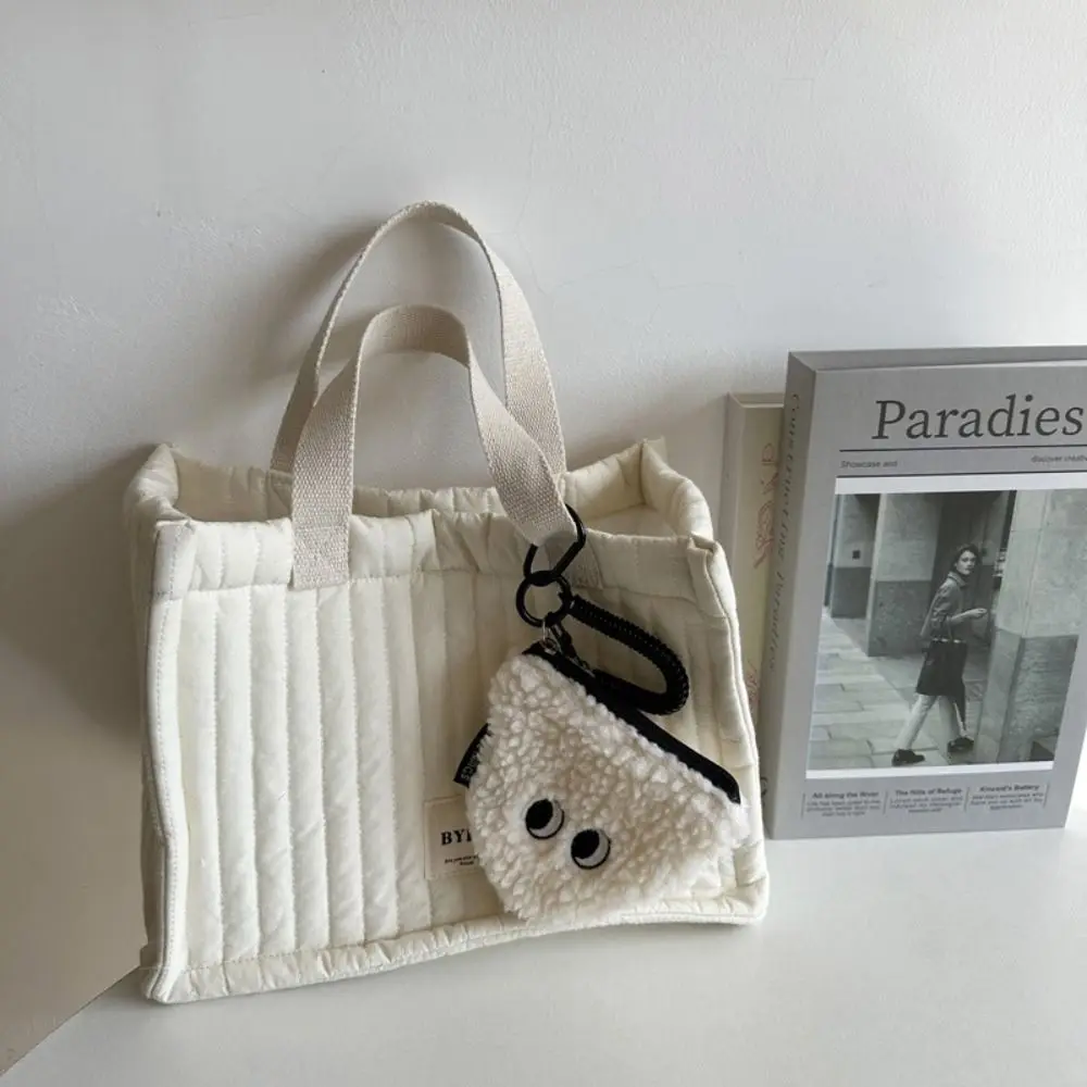 Cartone animato palla di riso portamonete borsa con cerniera ciondolo portafoglio in peluche con cordino piccolo portafoglio ciondolo borsa portaoggetti per piccoli oggetti regalo