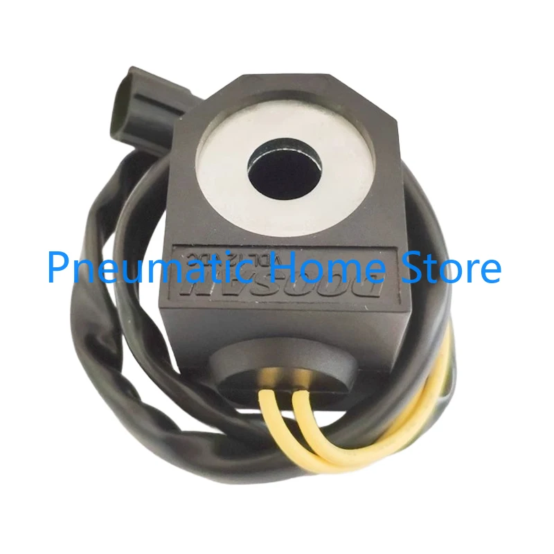 Doosan Excavator Accessories DH150/220 Pilot Solenoid Valve Coil Daewoo 225 300-5-7 Inner Diameter 13mm Height 52mm