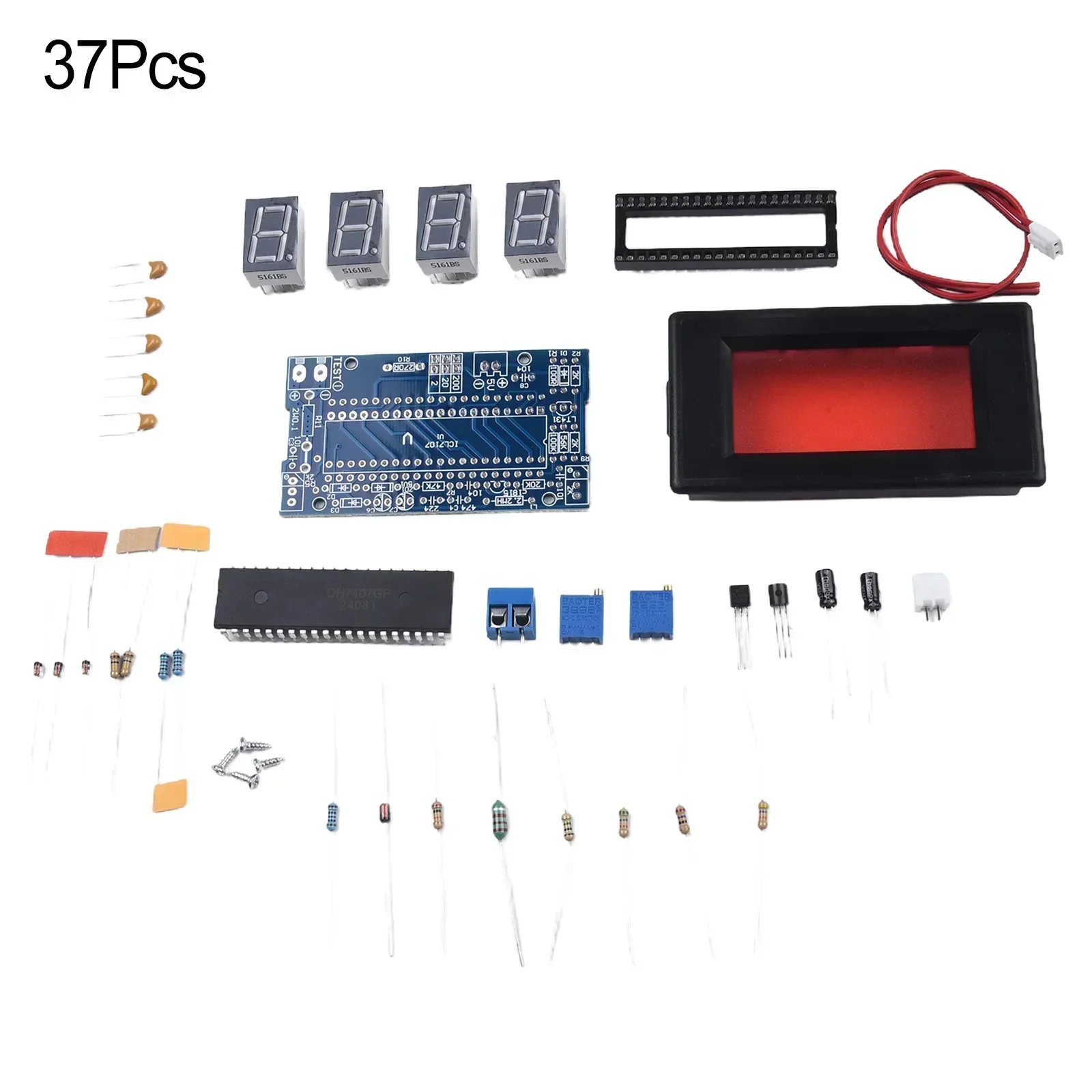 

ICL7107 DC5V Digital Voltmeter Module DIY Parts Kit For E-learning Training-Measuring Range: 0-20V Gear, Measurement Of Low