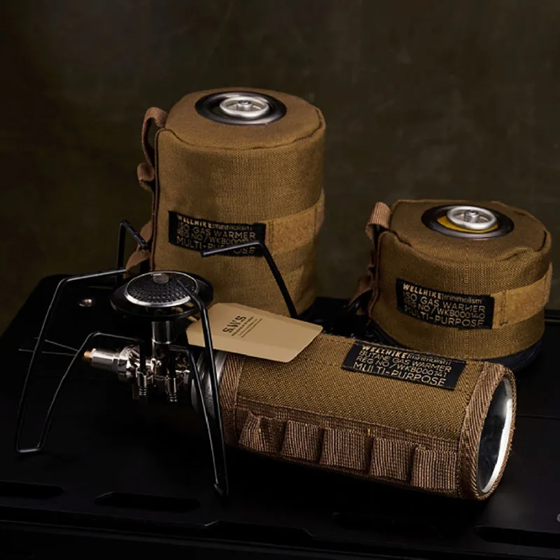 Estufa de araña negra plegable con tarjeta, estufa de Gas, vajilla de Camping, utensilios de cocina para acampar, estufa de barbacoa