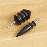 Ebony Leather Electric Grinding Bit Head Polishing Edge Burnisher Tool Craft DIY Leather Grinding Tool Sandalwood Head Burnisher