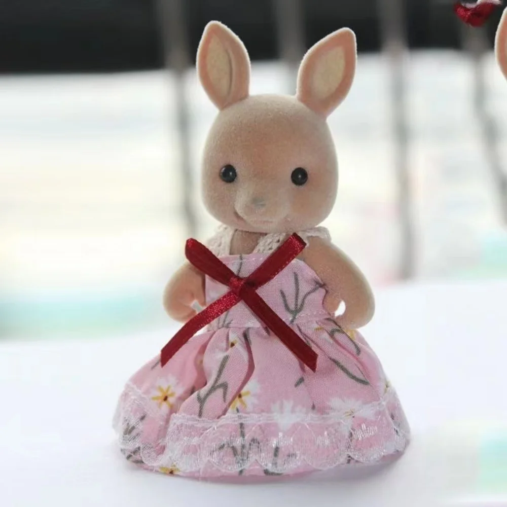 مسرح عائلة لحيوان الغابة للأطفال ، شخصية كرتونية لطيفة ، سلسلة الجرو والأرانب ، نموذج المدينة ، إكسسوارات دمية ، لعبة طفل ، إكسسوارات مختلفة ، 1-3