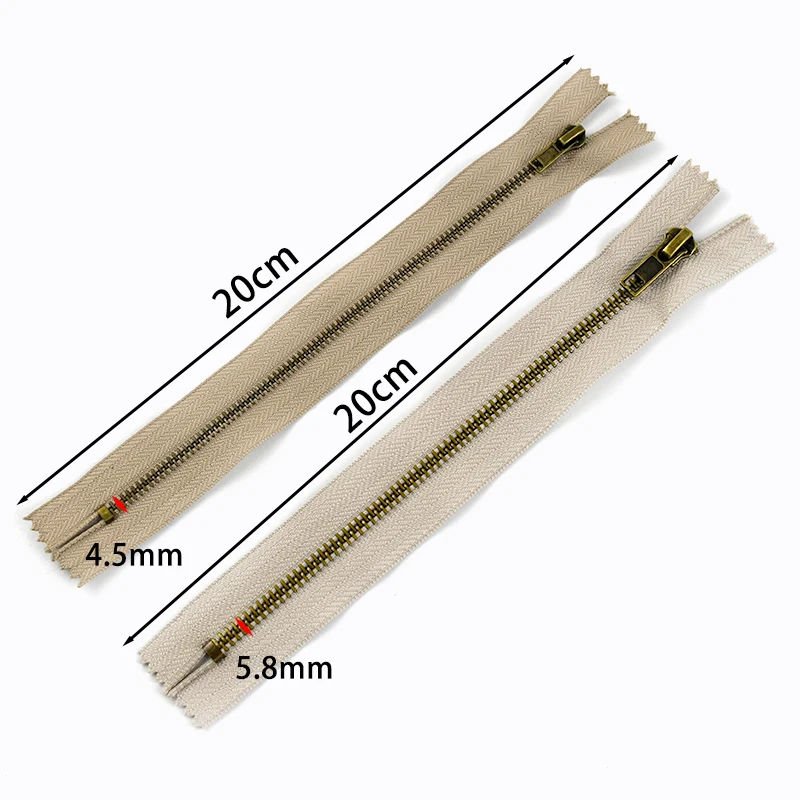2/3/5P 3 # 5 # 20 سنتيمتر الخياطة المعادن سستة الملابس السراويل إغلاق البريدي معطف جيب الديكور البريدي إصلاح أطقم DIY بها بنفسك الملابس والاكسسوارات #3