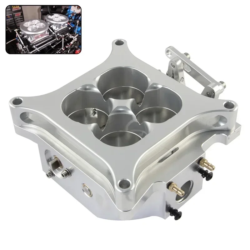 1000CFM 4 أسطوانات جسم الخانق 4150 شفة، 1.75 بوصة كارب أساسي مع فاصل 1 بوصة لـ 302 SBC Chevy GM Ford Chevrolet