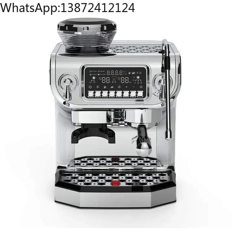 

Home Use Espresso Coffee Machine Display Screen Office Espresso Coffee Maker with 58mm Portafilter