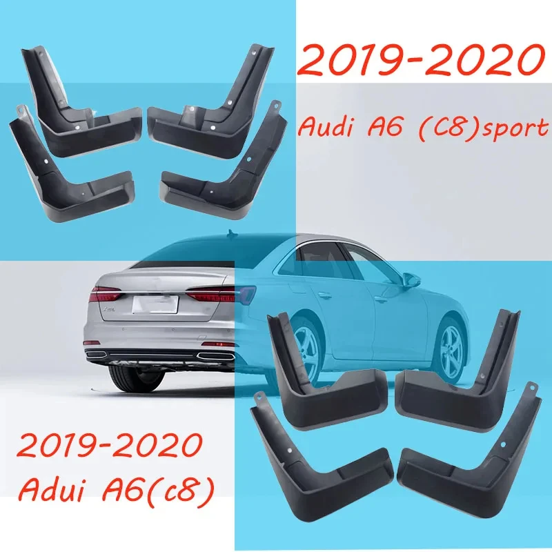 Mud flaps For Audi A6 C5 C6 C7 C8 mudguards fender A6 mud flap splash guards car accessories auto styline Front rear 2002-2020