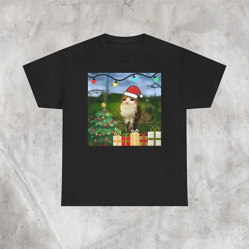 

Brainrot Christmas Meowl Meme ShirtAi Cat-Owl Holiday TeeFunny GenZ Xmas Top Christmas Brainrot Cat Meme Genz Christmas Cat Tee