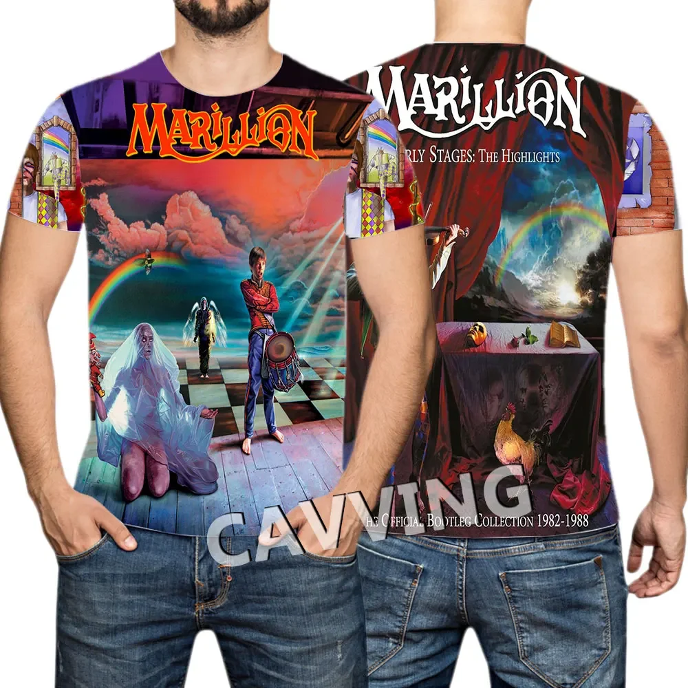 Classic Marillion Rock Band 3D Print T-shirt Summer Women/men Hip Hop Trend Tee Shirt Fashion Street Harajuku Style Top Clothing