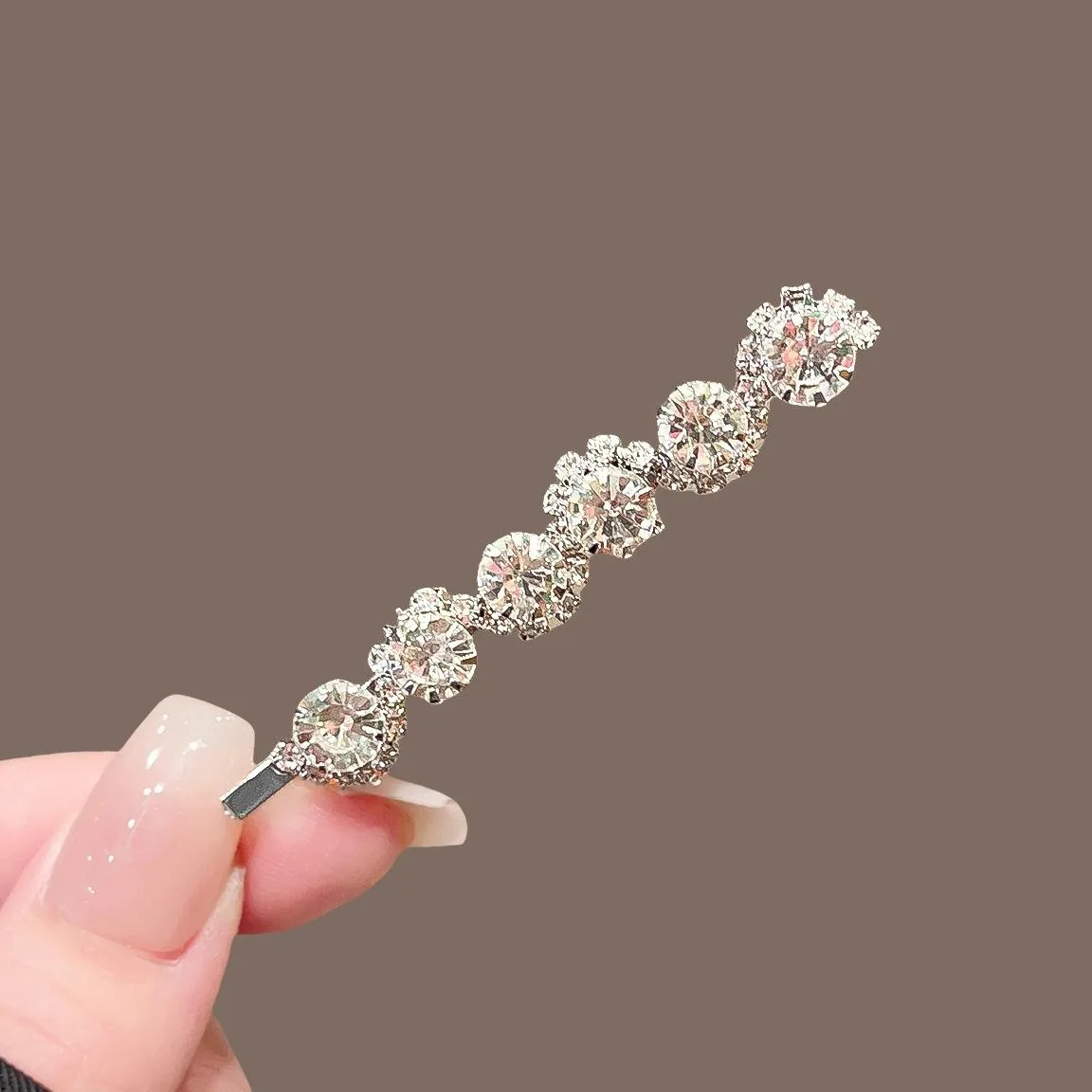2 stücke Funkelnde Strass Lange Haar Clip Vintage Prominente Stil Frisur Verschönern Hochzeit High-end-Party Temperament Artikel – Detail 6