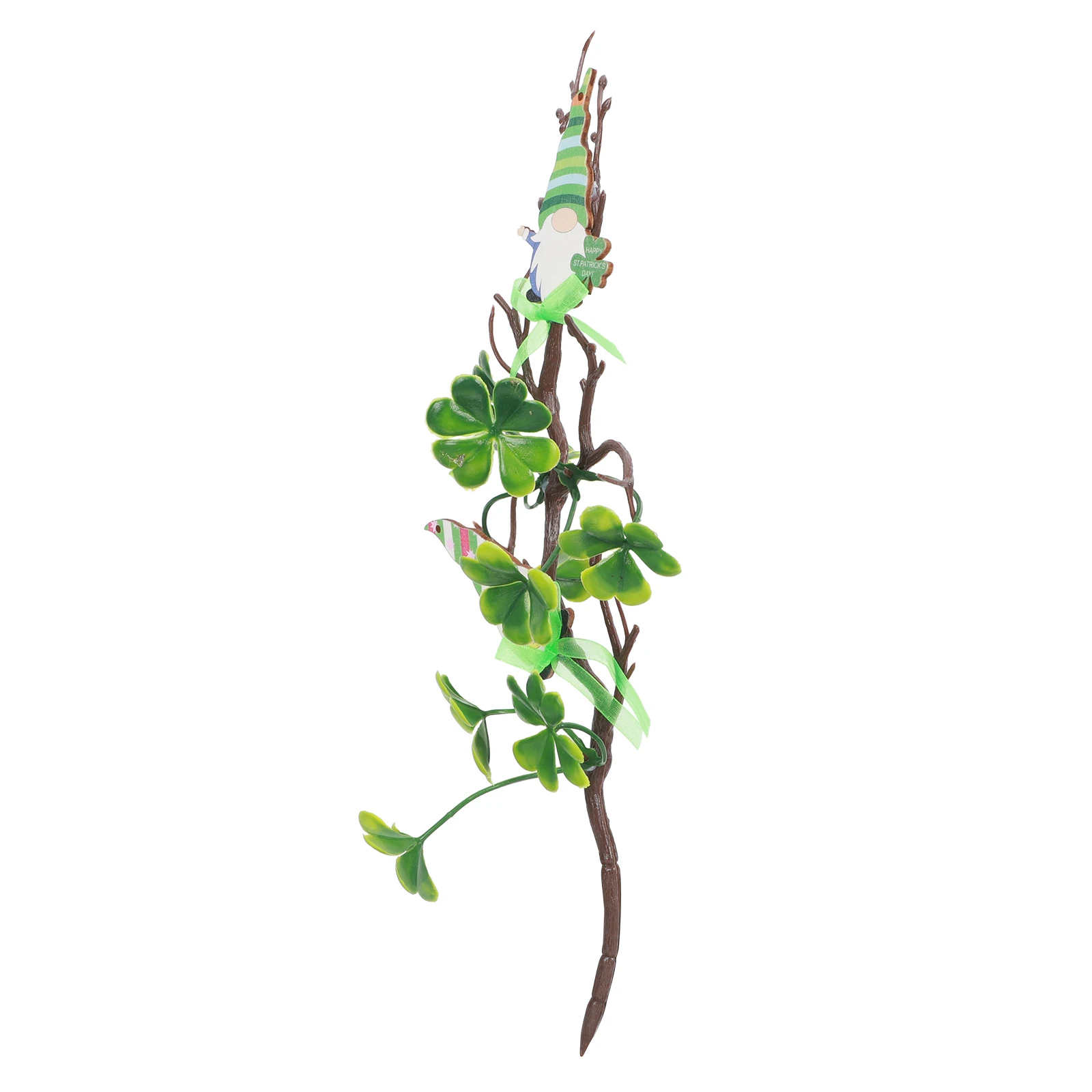 

Green Party Decorations Clover Cuttings St Patrick's Day Themed Fake Bouquet Home Office Decorative DIY Cuttings