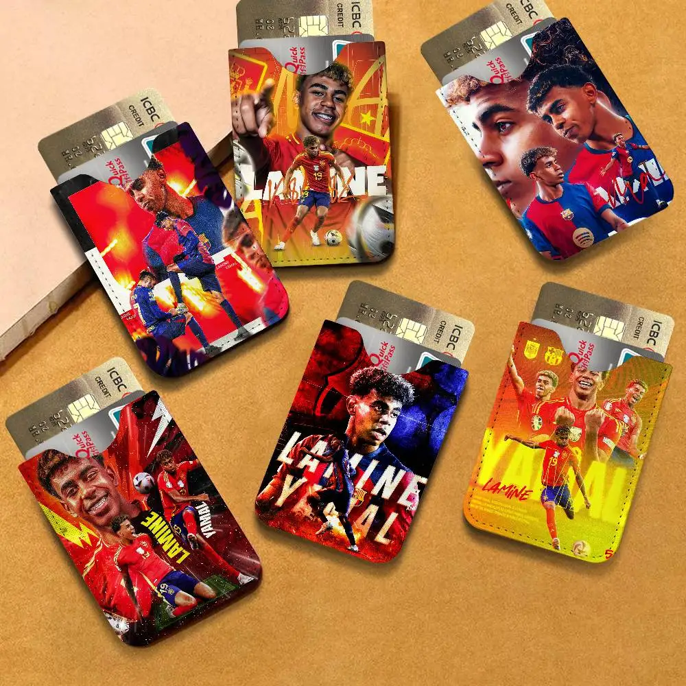 L-Lamine FootballStar Y-Yamal Light and thin mini bag small and portable bus card protective leather case for men and women
