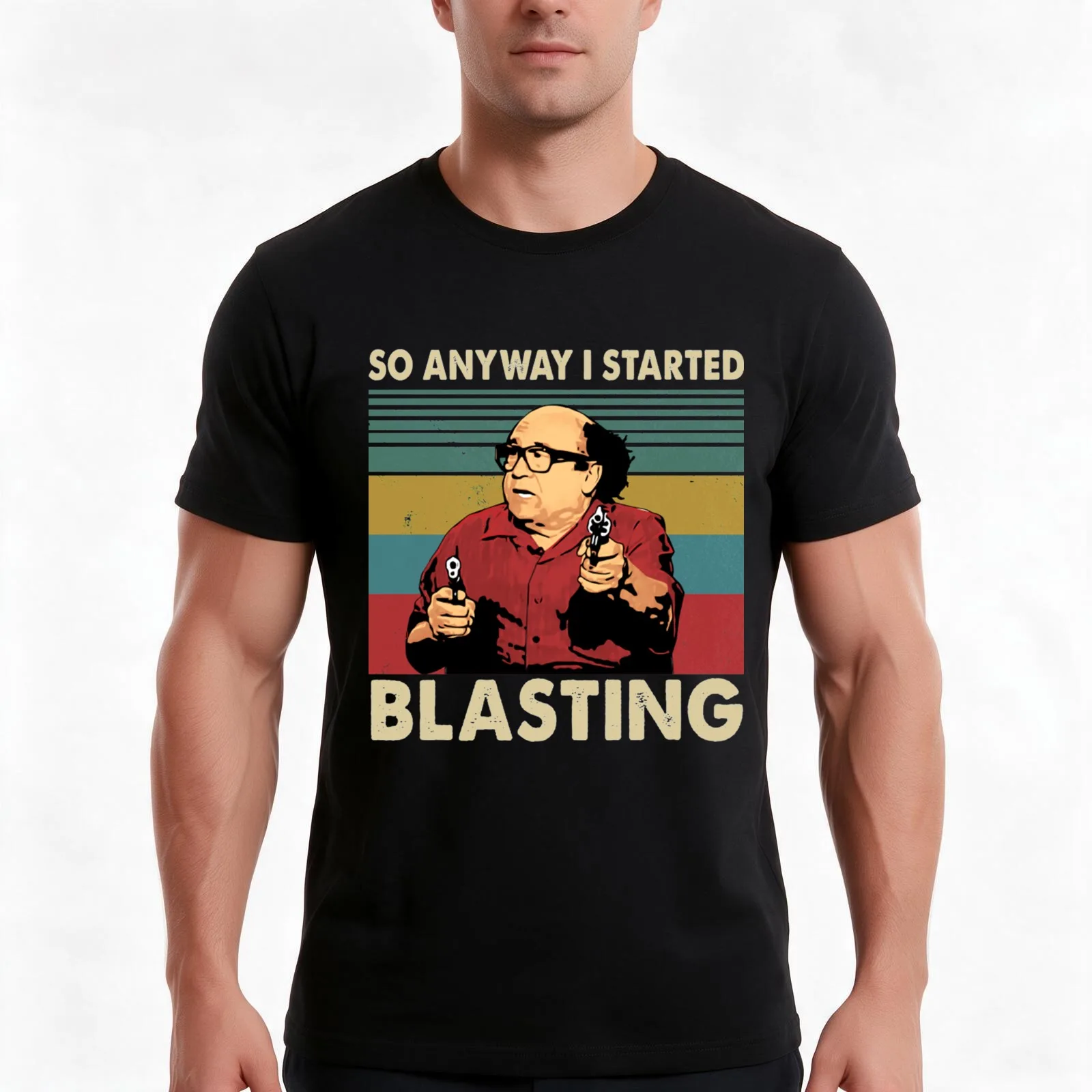 So Anyway I Started Blasting T-Shirt Summer Casual Cotton Tee Oversized Streetwear Tops Vintage Graphic Print 100% Cotton