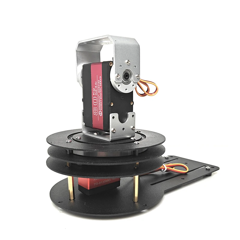 Heavy-Duty Servo Gimbal, 3-5KG Programmable 2D Gimbal, High-Torque 2-Degree-of-Freedom Servo Gimbal DIY
