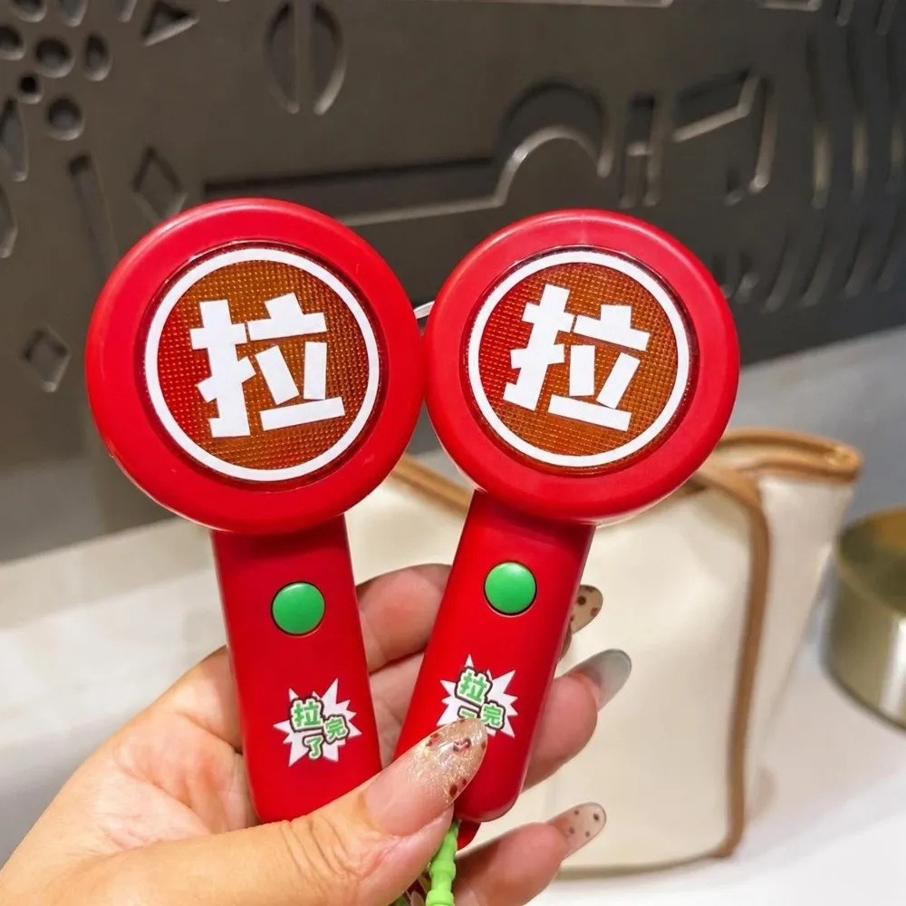 Double-sided Yes No Fidget Keychain Sound Making Stress-relief Bag Pendant Light Up Music Backpack Charm School Competition