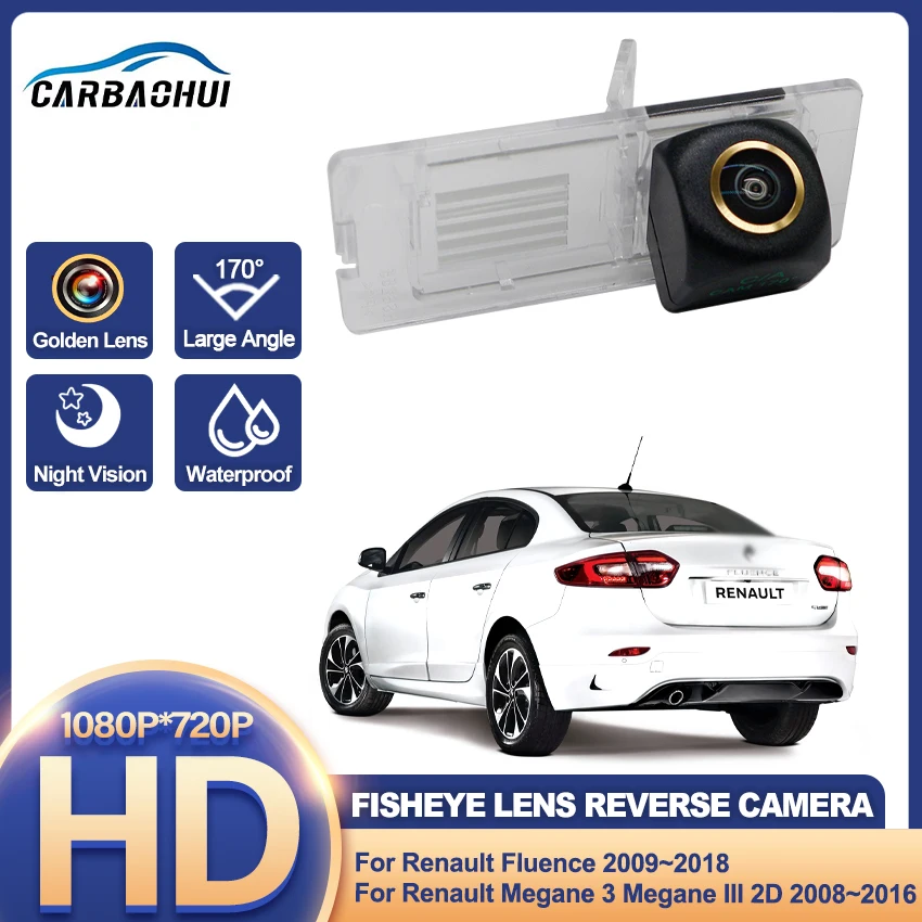 For Renault Fluence 2009~2018 Megane 3 Megane III 2D 2008~2016 Rear Camera Reverse Camera Parking Backup Camera Night Vision CCD