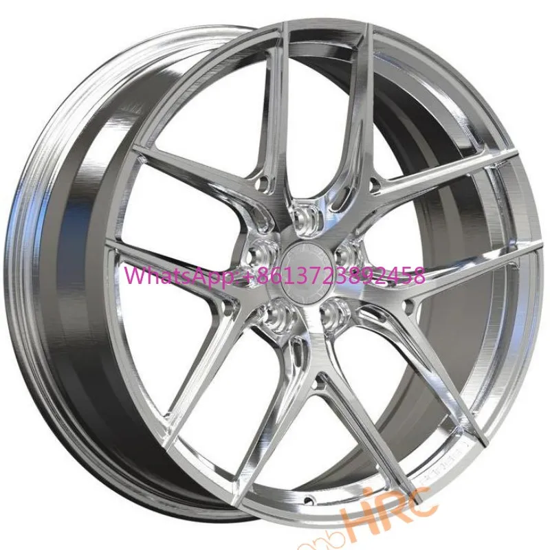 

Chrome Rims Hot 17-26" Brushed Bright Silver 17 18 19 20 21 22 26 Inch Forged Alloy Car Wheel for Porsche Mercedes Audi A5 A7 A6