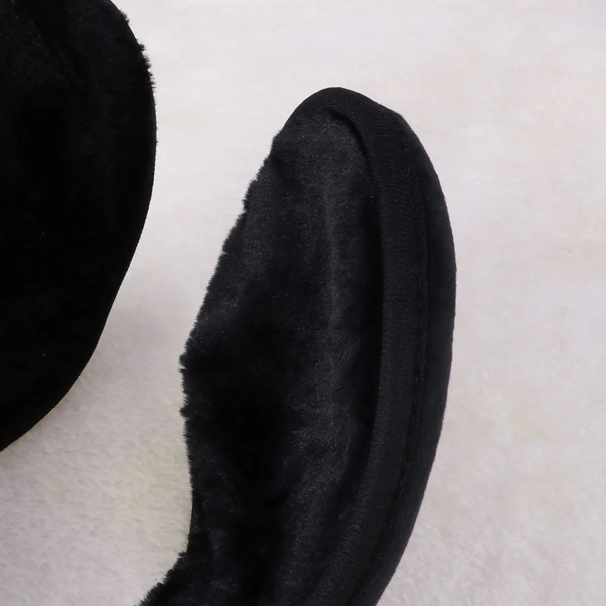 غطاء أذن دافئ للشتاء، غطاء للأذنين صناعي فائق النعومة مقاوم للرياح ومقاوم للبرد ومحمول للتزلج في الهواء الطلق على الجليد باللون الأسود #6