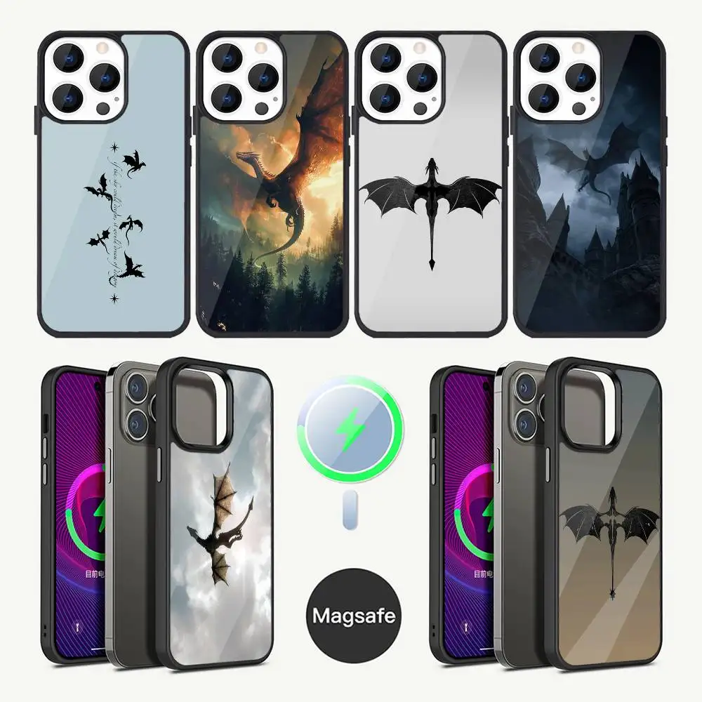 

Fourth Wing Dragon Phone Case For iPhone 17,16,15,14,13,12,11,Plus,Pro,Max Mini Magsafe Magnetic Wireless Charging