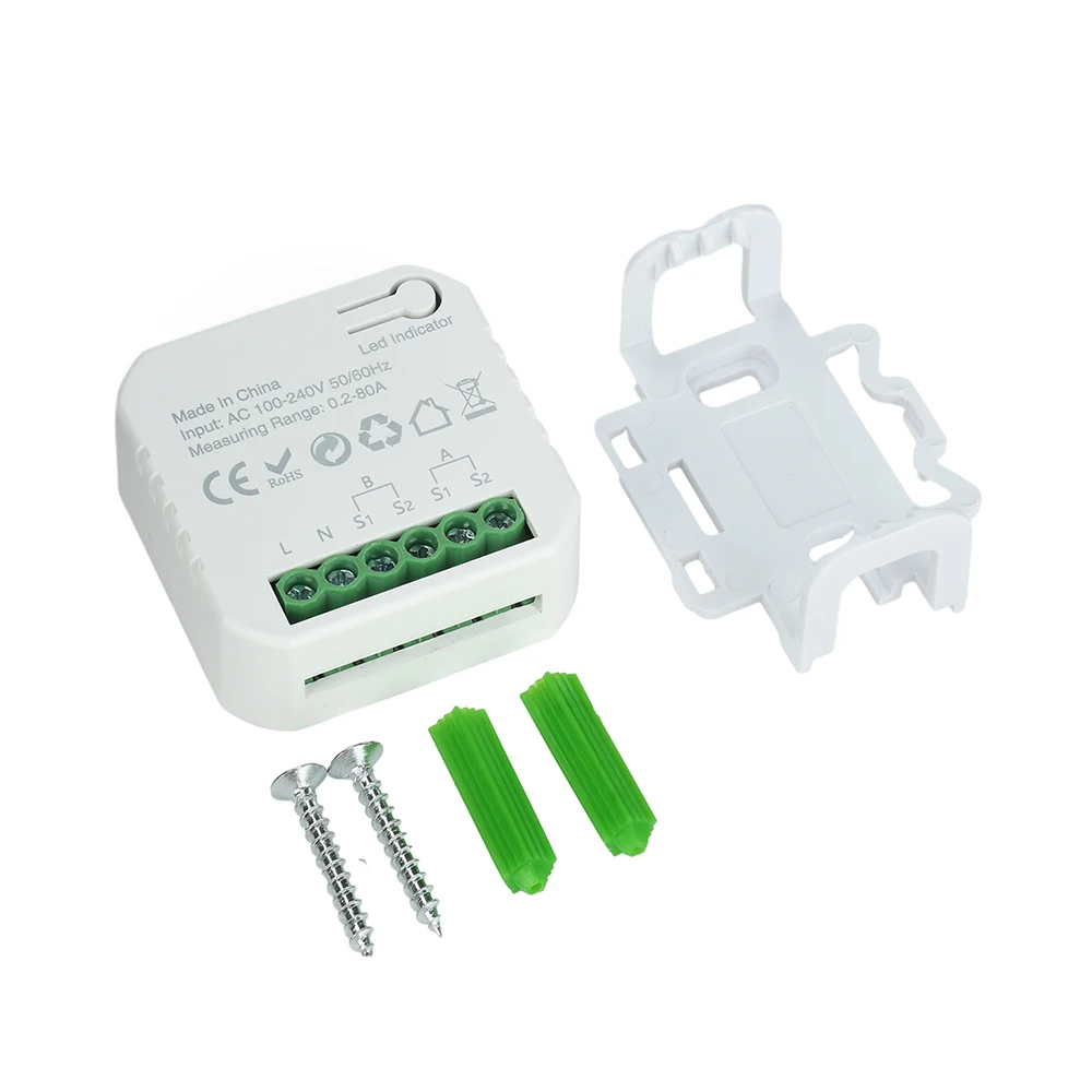 80A Tuya WiFi Bidirektionaler Energiezähler Solar-PV-Generations- und Verbrauchsmonitor mit Stromwandler für Smart Home Energiemanagement – Detail 19