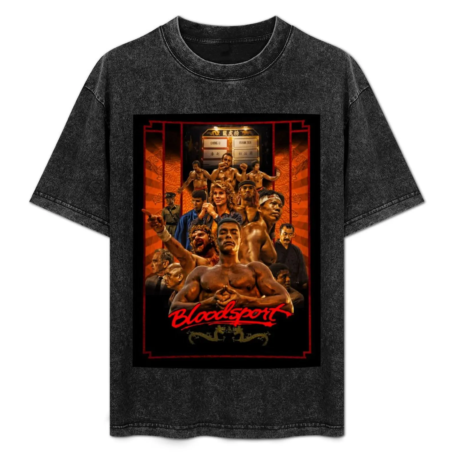 

BLOODSPORT alternative movie poster T-Shirt aesthetic clothes summer clothes boys animal print blanks black t-shirts for men