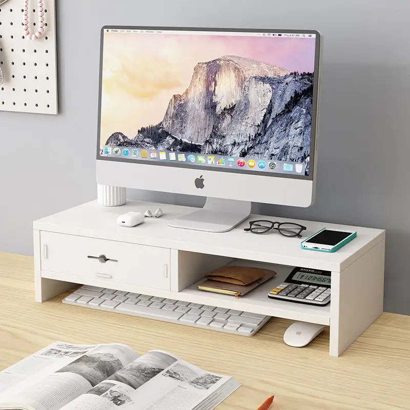 

Risera Wooden Computer Monitor Stand Elevator Home Storage Pad Small Size Display Riser Desktop Heightening Bracket