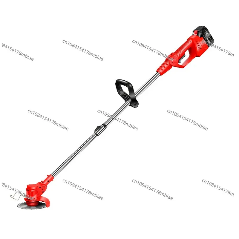 

High Power Electric Lawn Mower Telescopic Small Household Lithium Battery Lawn Mower Rechargeable Agricultural