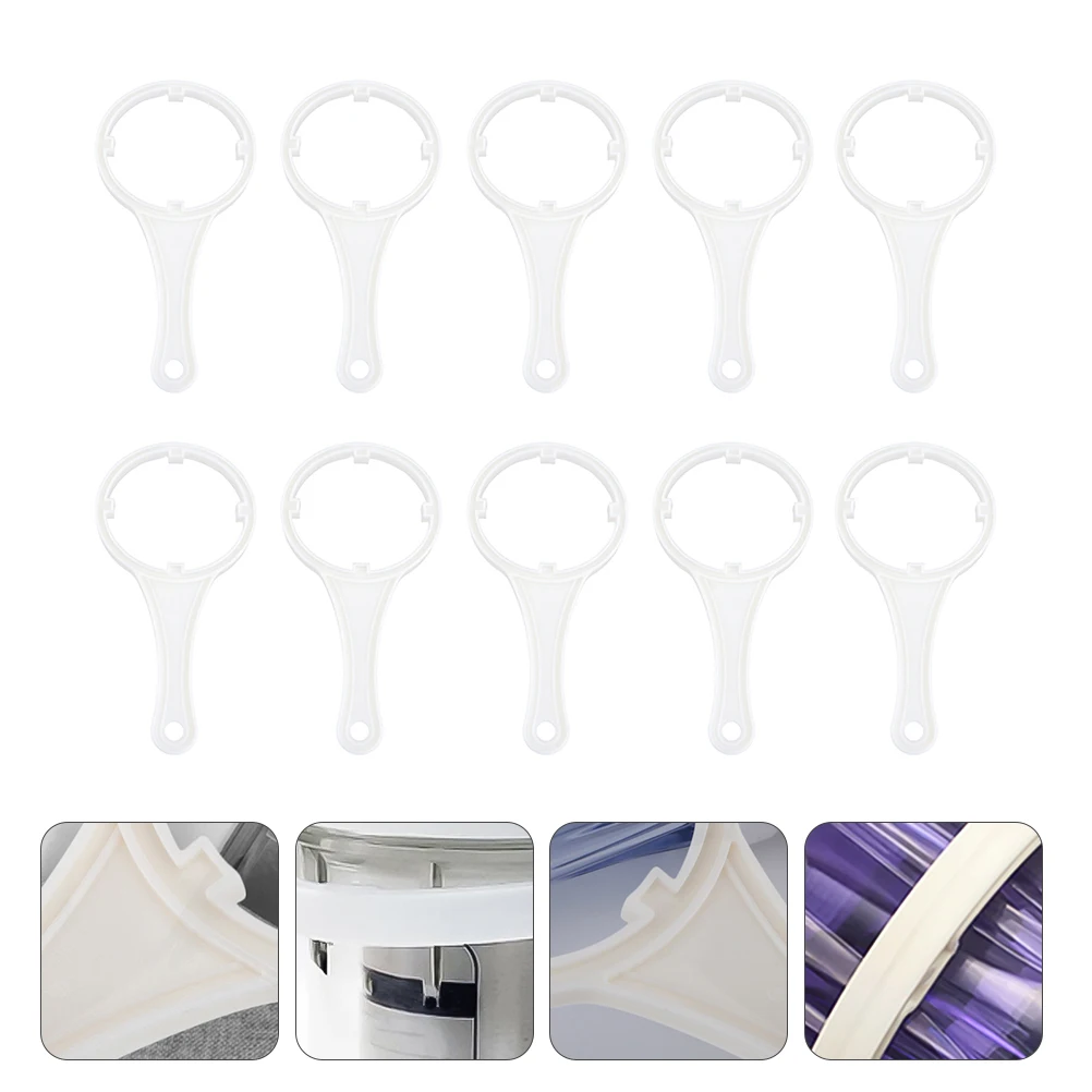 

10Pcs Water Filter Housing Wrench Plastic Heavy Duty Filter Canister Spanner Universal Size for Ro System Maintenance