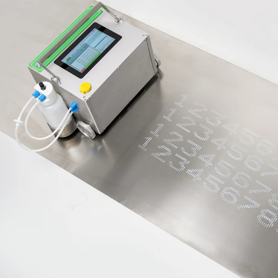DOCOD Automatic Mobile DY100 Portable Cart Mobile Large Character Inkjet Printer Steel Plate Date Encoding Machine with 7h