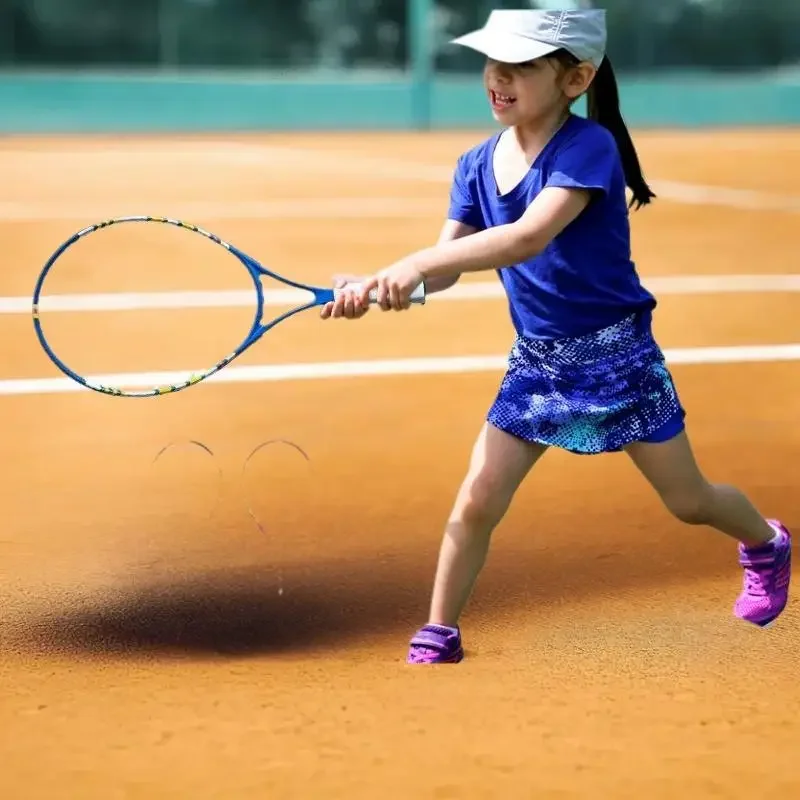 1 szt. Rakietka tenisowa o długości 21 cali dla początkujących dzieci w wieku 3-12 lat, idealna do gier sportowych na świeżym powietrzu.